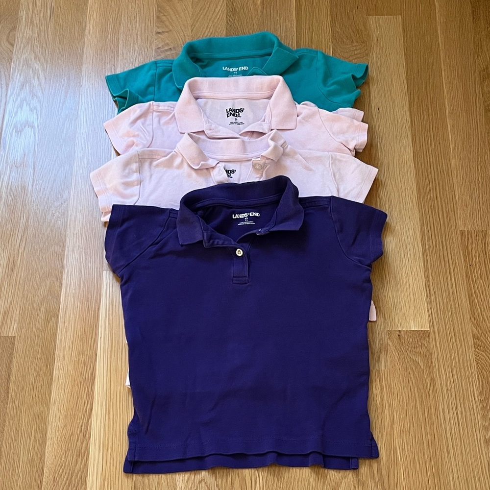 Lands' End Girls’ Polo Shirt Set